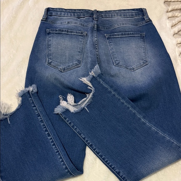 KanCan Women's Straight Leg Blue Jeans - Picture 4 of 4